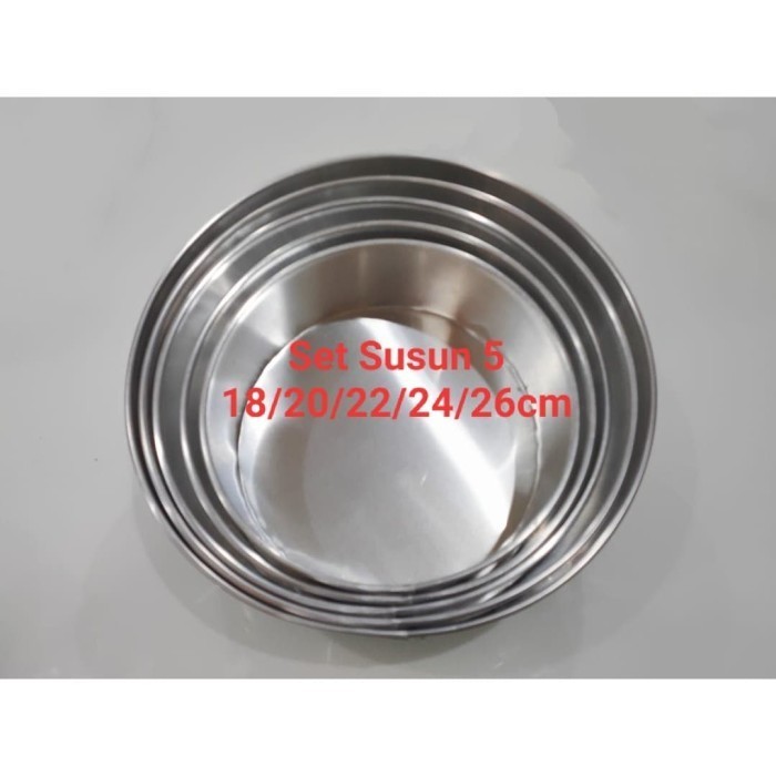 

Loyang Bulat 26Cm Sambung Bahan Tebal Round Pan Kue 26 Cm Tinggi 7Cm