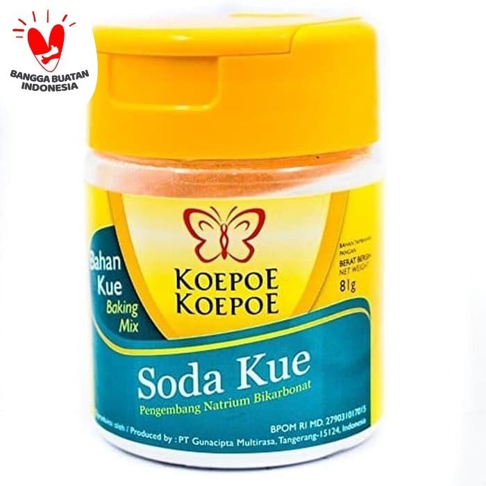 

Koepoe Koepoe Soda Kue 81 Gram Bahan Pengembang Mix Kue Roti 81G