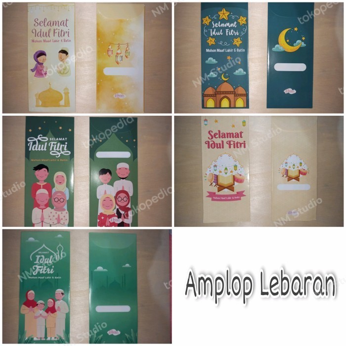 

Amplop Unik Lebaran Kekinian No Face Panjang Mix Motif