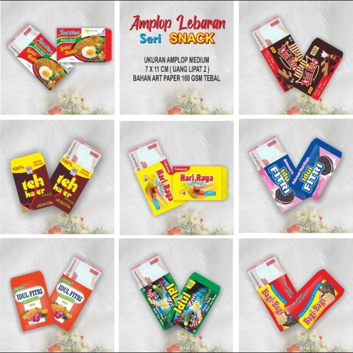 

Amplop Lebaran Motif Snack