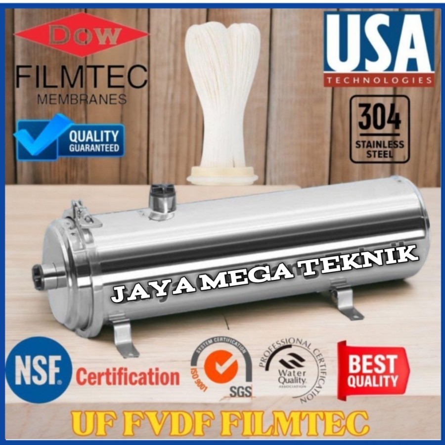 Ultrafiltrasi PVDF Water Pre Filter 1000 LPH UF PVDF 1000 Lph PVDF