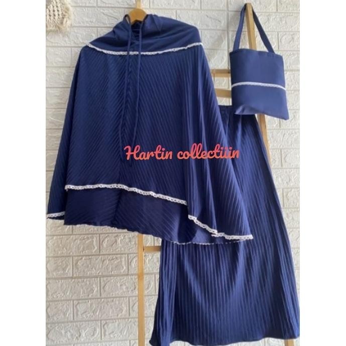 Tarbaru Mukena Anak Plisket Umur 8 - 12 Tahun // Mukena Plisket Klok Bahan Bermutu