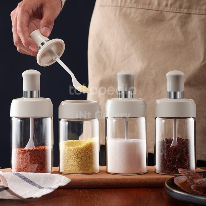Ready stock] [COD] Tempat Bumbu Dapur Unik Plastik Gula Garam Botol Kopi