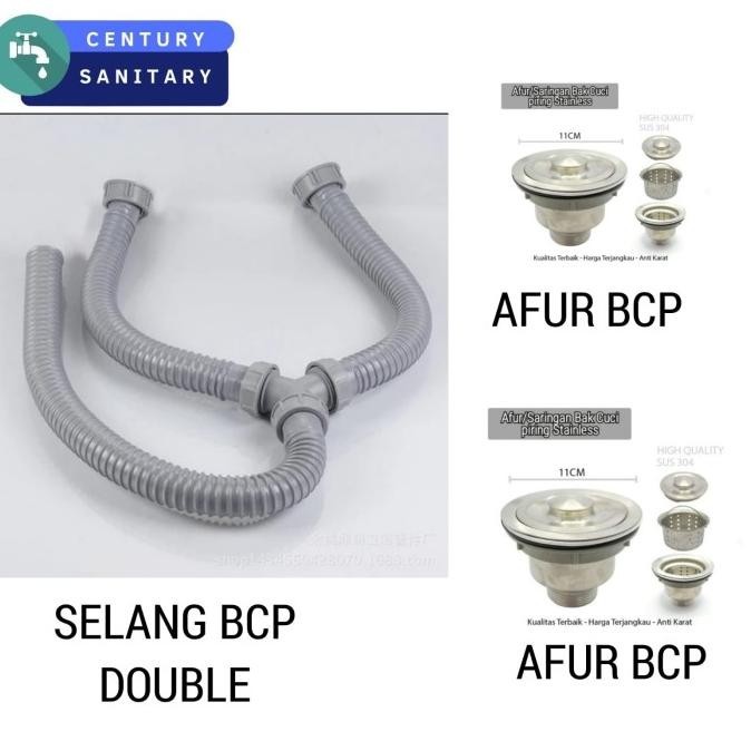 paket lengkap afur bcp stainless dan selang bcp cabang 2 | sahnaz