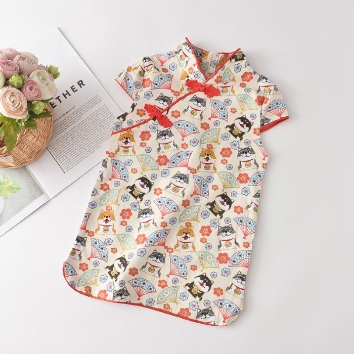 New CHANG qipao anak perempuan / baju imlek anak / dress cheongsam bayi