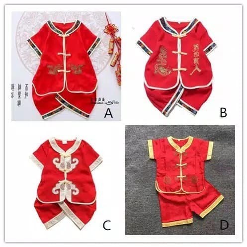 New Baju imlek anak / Cheongsam anak bayi Import 0-6 tahun