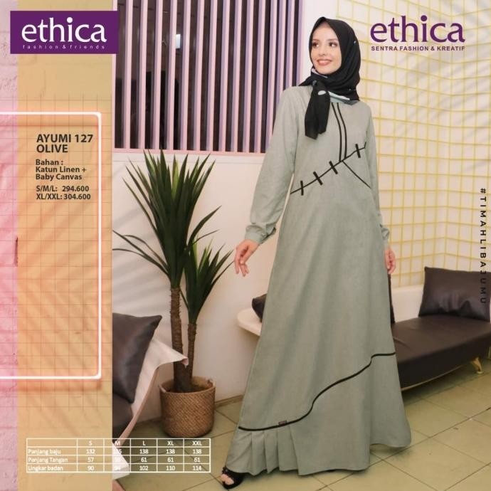Ready Gamis Ethica Ayumi 127 Original