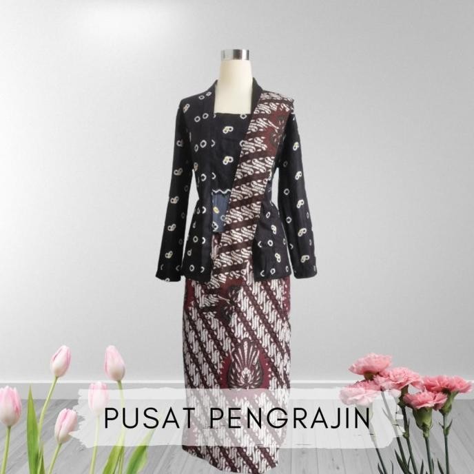 Set Kebaya Kutubaru Jumputan Terbaik