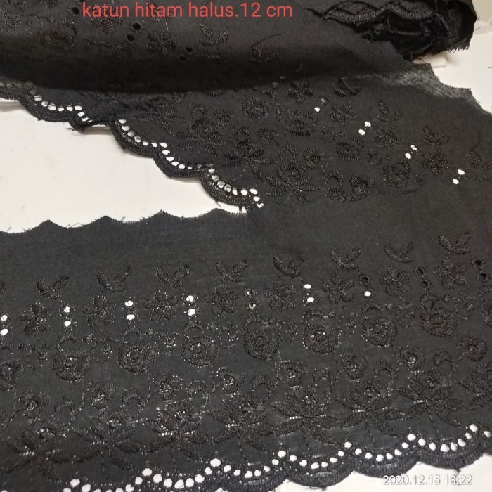 

Renda katun hitam 95.000/13.5 mtr