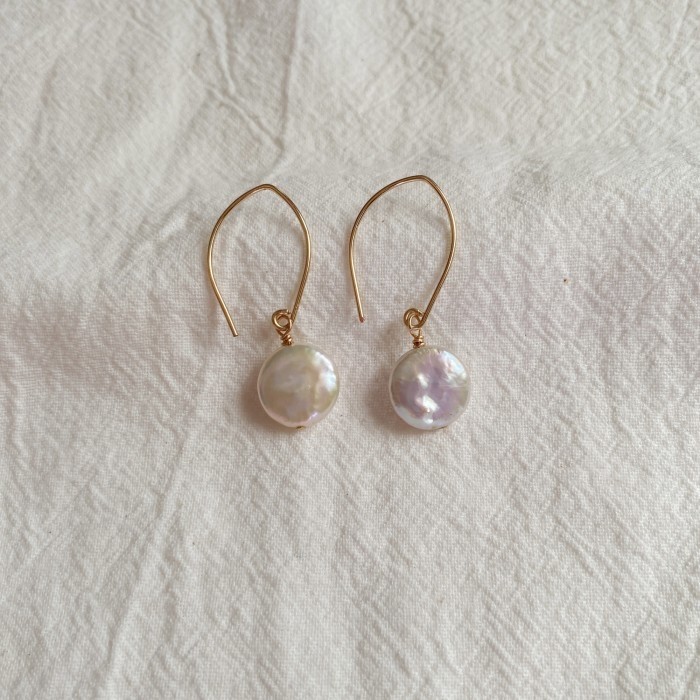 Glossiethinc - Pearl Earring 14K Gold Filled