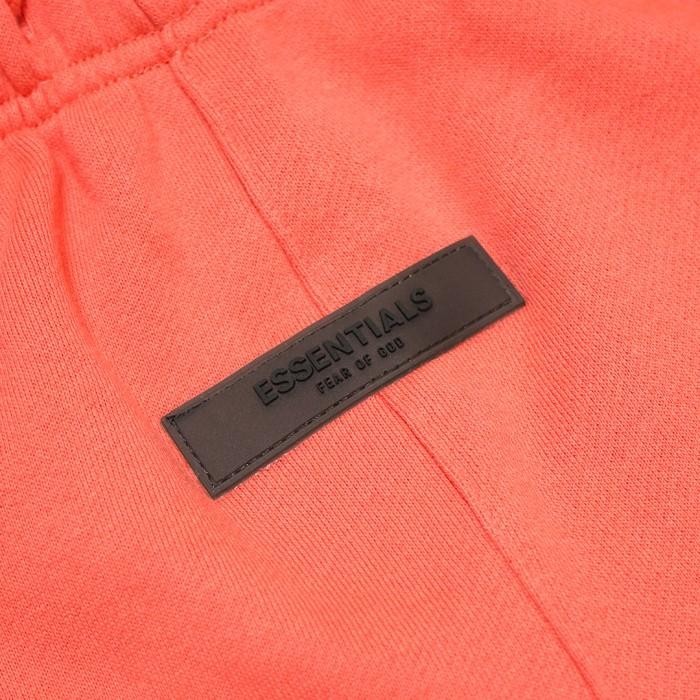 Fog Essentials Bottom Solid Velvet Text Shorts