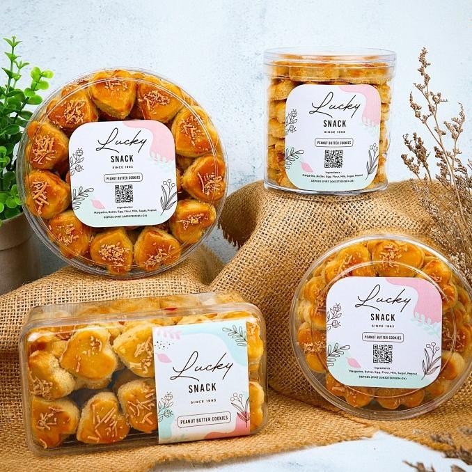 Kue Kering "KUE KACANG" Wisman Uk 350 Gram Toples Kotak LN
