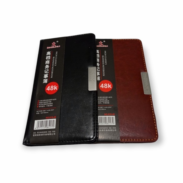 

Jualan Buku Business Notebook Ukuran 48K Cover Kulit Polos/Buku Saku 48K Hot Sale