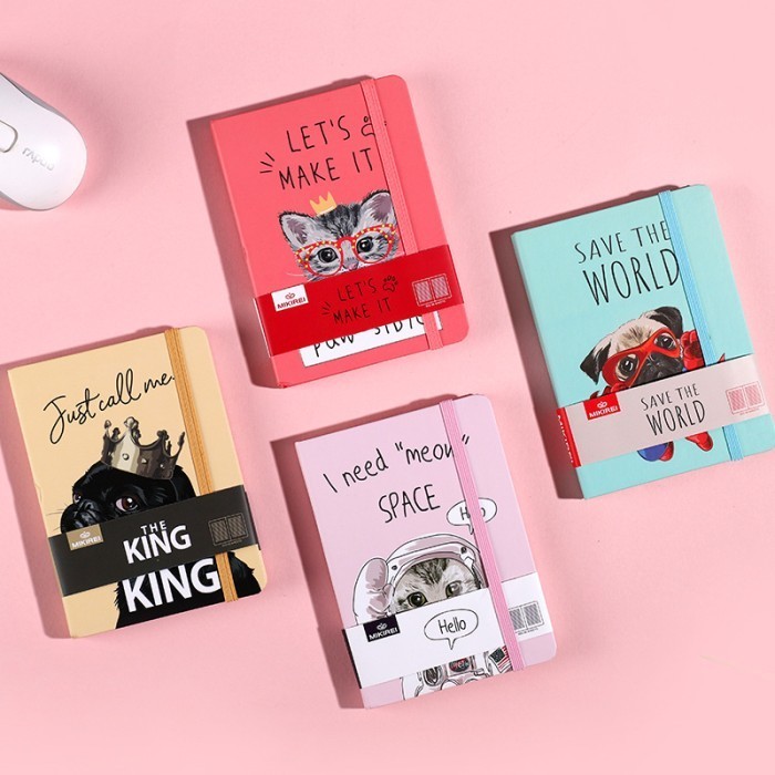 

Jualan Buku Harian / Notebook Motif Hello I Need "Meow" Space| Buku Garis A5 - Kuning Hemat