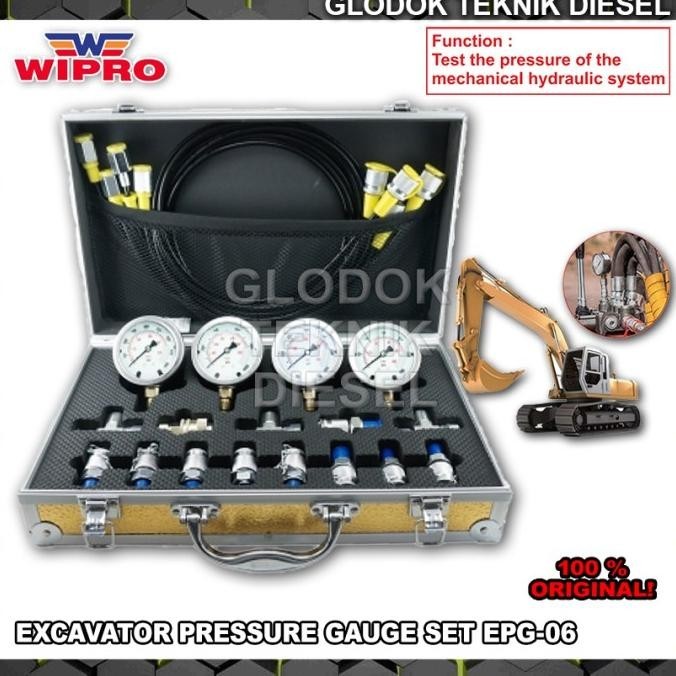 Wipro Hydraulic Excavator Pressure Gauge Set Kit Epg-06 Epg06 Original