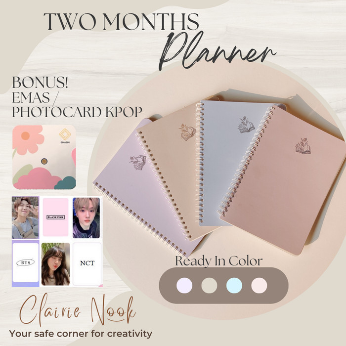 

Mudah Clairie Nook Planner / Jurnal / Monthly Journal / Diary Planner Bagus