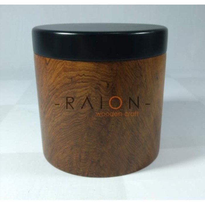 Hariya Toples Kayu Jati / Wooden Jar / Tempat Penyimpanan Makanan