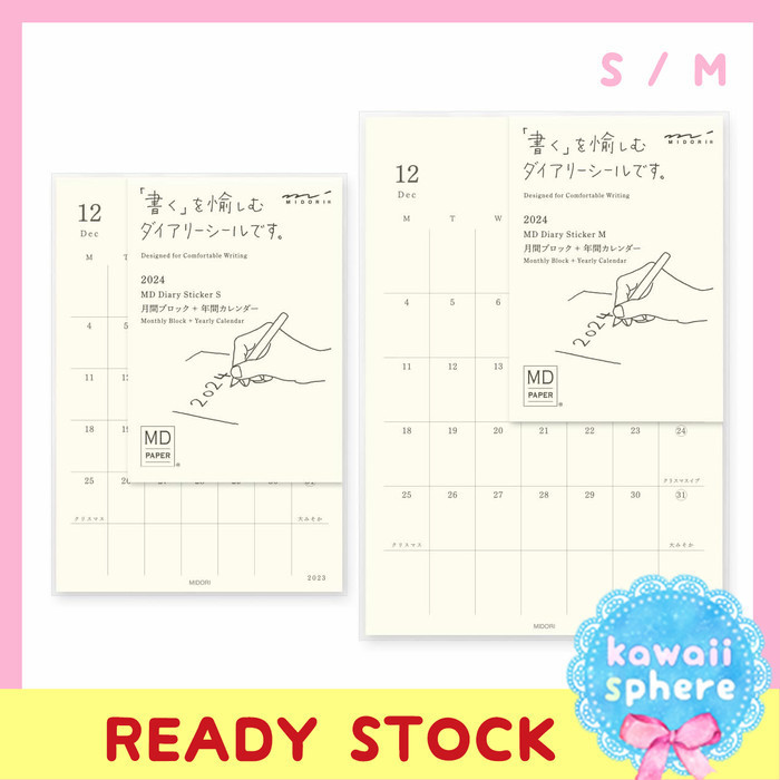 

Segera Miliki Midori 2024 Diary Planner Sticker Monthly Calendar | Ready Stock Trendi