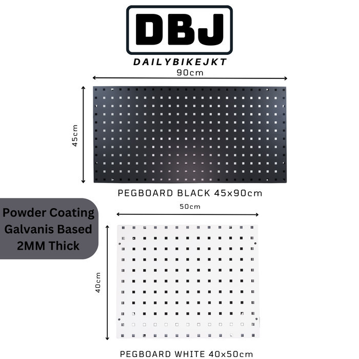 Pegboard Besi Wall Organizer Rak Dinding Rack Tool