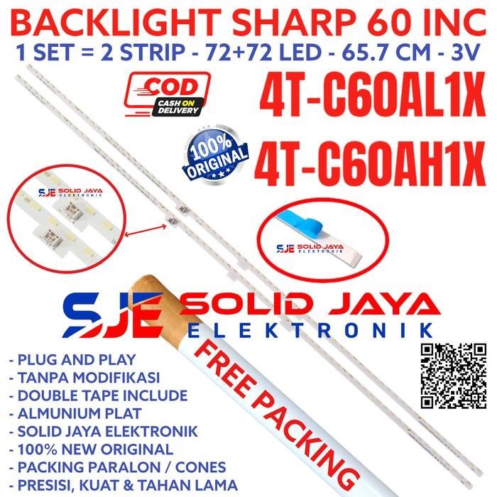 BACKLIGHT LED SHARP 60 4T-C60AL1X 4T-C60AH1X LAMPU 4TC60AL1X 4TC60AH1X