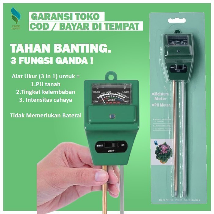 Terlaris Ph Meter Tanah Hidroponik Kit Alat Ukur Ph Tanah Air Pengukur A1265 SALE