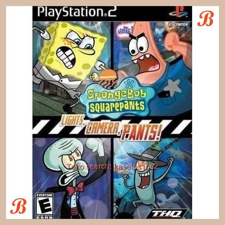 | KSP | SPONGEBOB LIGHT CAMERA PANTS KASET PS2 - GAME PS2 - CD PS2