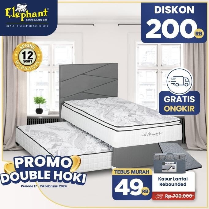 Kasur Springbed 2 In 1 Blossom Elephant