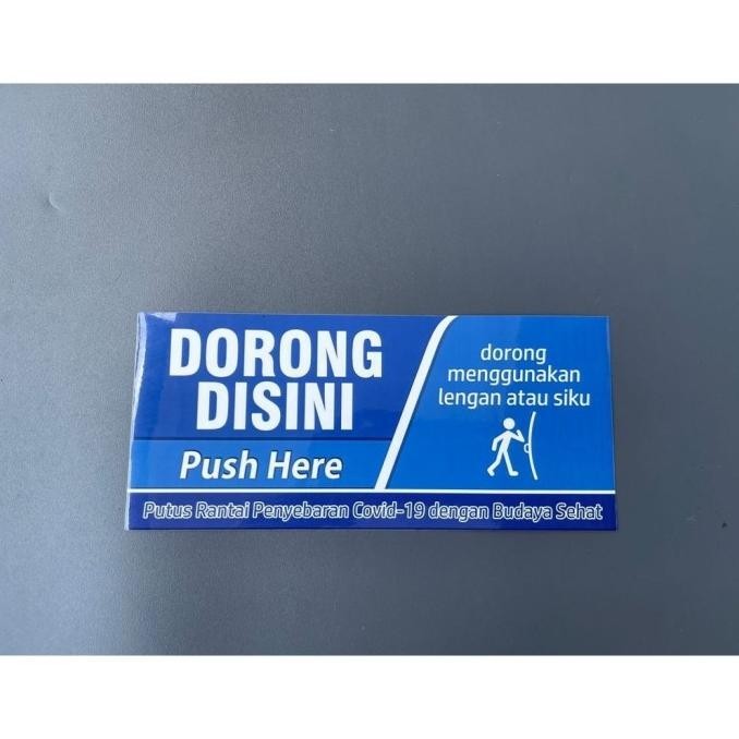 

'+'+'+'+] Sticker pintu dorong menggunakan lengan/siku | sticker dorong