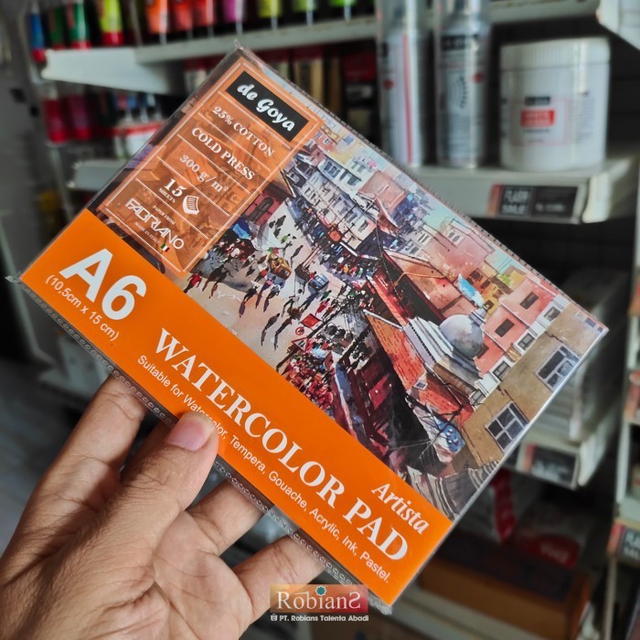 

Update Kertas Lukis / Kertas Cat Air - De Goya Uk. A6 (10,5 X 15 Cm) 300 Gsm Bagus