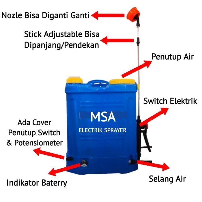 ALAT PENYEMPROT DISINFEKTAN SPRAYER ELEKTRIK+BLOWER BOOSTER JAPAN