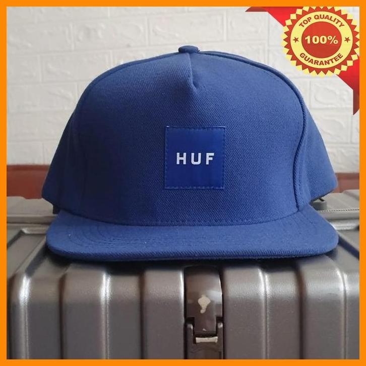 (JOHA) TOPI HUF SCRIPT BIRU USA ORIGINAL SECOND LIKE NEW