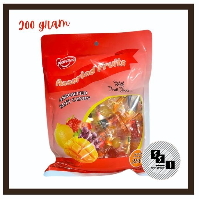 

Naraya assorted Soft candy / Naraya Assorted Fruits candy 200grm