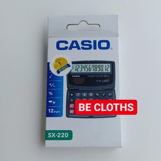 

Recomend Casio SX-220 Calculator - Kalkulator Saku Pocket SX 220 Dual Leaf ,.