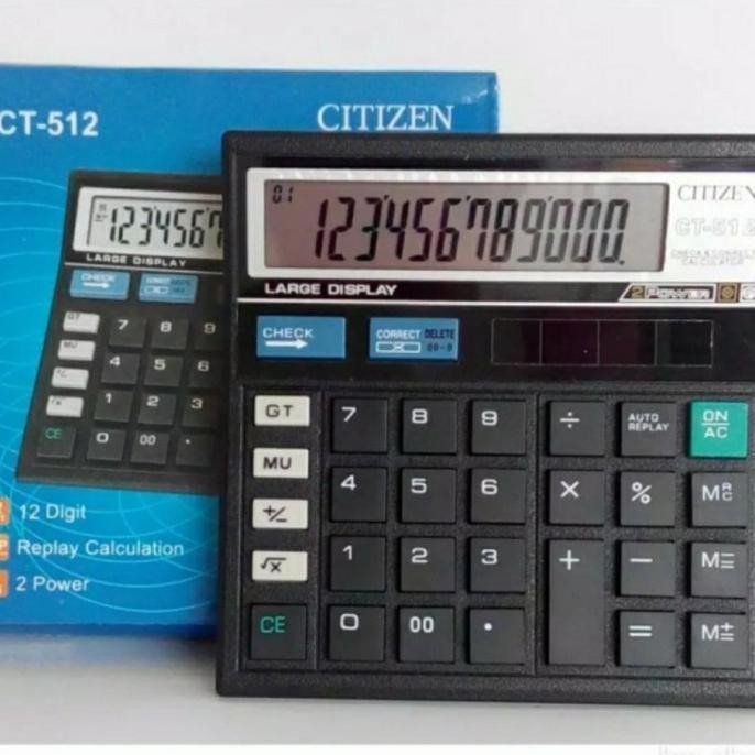 

Berkualitas kalkulator/calculator 12 digit citizen ct-512 ,.