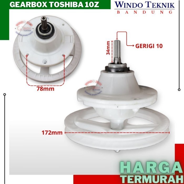 gearbox mesin cuci toshiba grigi 10