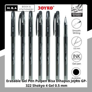 

Erasable Gel Pen Pulpen Bisa Dihapus Joyko GP-322 Shokyo 4 Gel 0.5 mm