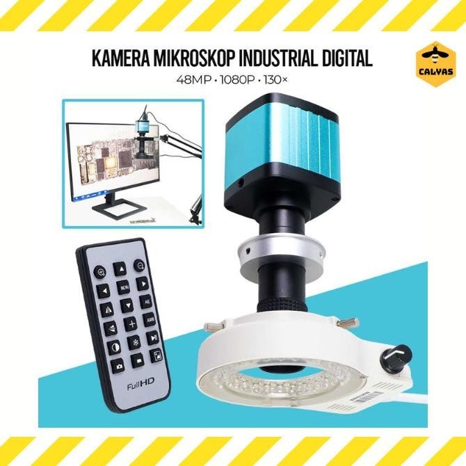 Kamera Mikroskop Industrial Digital 48Mp 1080P 130X