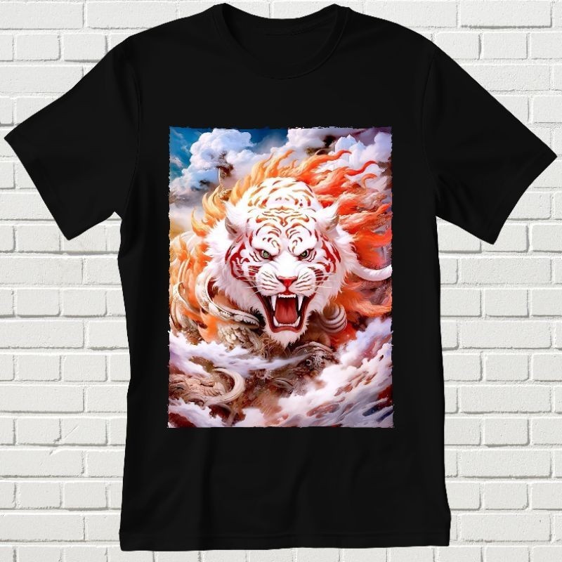 BAJU KAOS HARIMAU PUTIH UNISEX TSHIRT || BAJU KAOS || KAOS || KAOS DEWASA || KAOS DISTRO