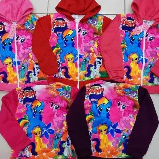 [BEBAS ONGKIR] JAKET ANAK LITTLE PONY JAKET KARAKTER LITTLE PONY HASBYFADIRA2