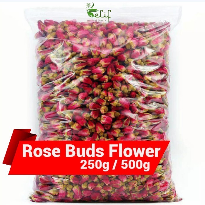 

250G, 500G Premium Rose Buds Flower Tea / Teh Kuncup Bunga Mawar Merah