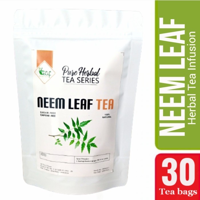 

Neem Leaf Tea : Raw 100% Pure Organic Neem Leaf Tea Isi 30 Tea Bag