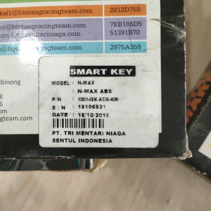 smart key BRT Nmax OLD NEW AEROX155