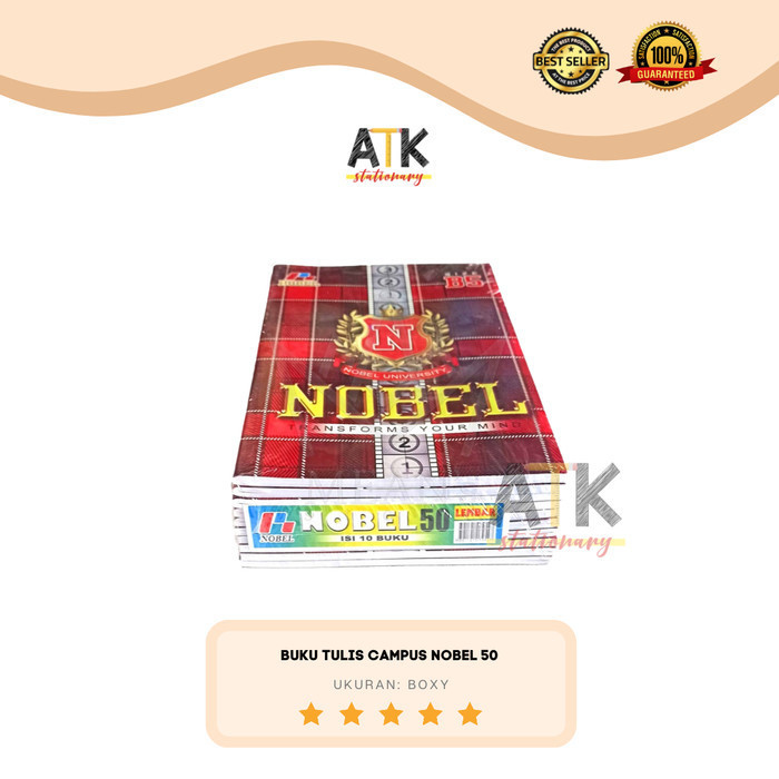 

Cuci Gudang Buku Tulis Boxy Campus Nobel 50 Lembar Atk Terbatas