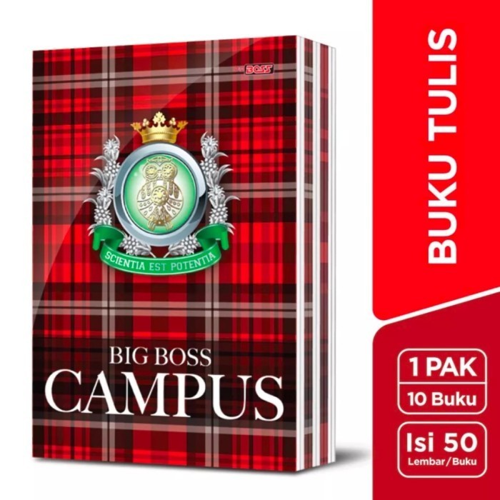 

Terbatas Buku Tulis Big Boss 50 Lembar / Buku Big Boss 1 Pak Isi 10 Pcs Buku Murah