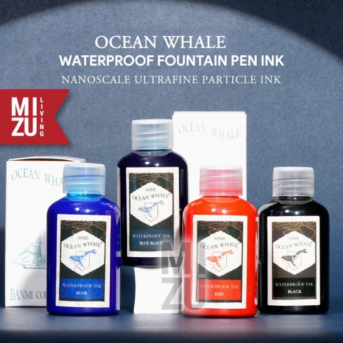 

BANMI OCEAN WHALE Waterproof Nanopigment Permanent Ink Bottle MURAH