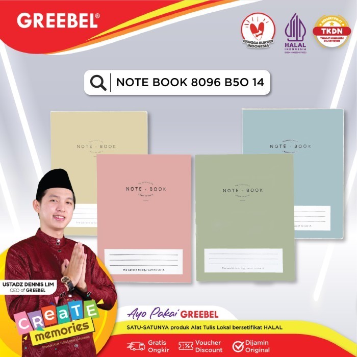 

Sale Greebel Notebook 8096 B5O 14 /Agenda /Planner /Buku Catatan 96 Halaman Berkualitas
