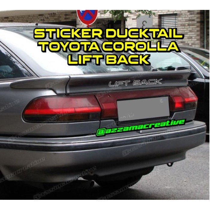 STIKER TOYOTA COROLLA LIFTBACK AE92