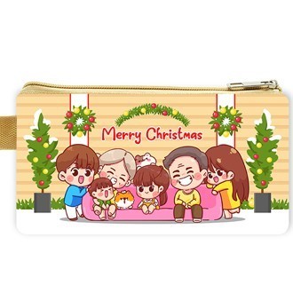 

*****] Christmas Case Family Krem Tempat Pensil Souvenir Natal