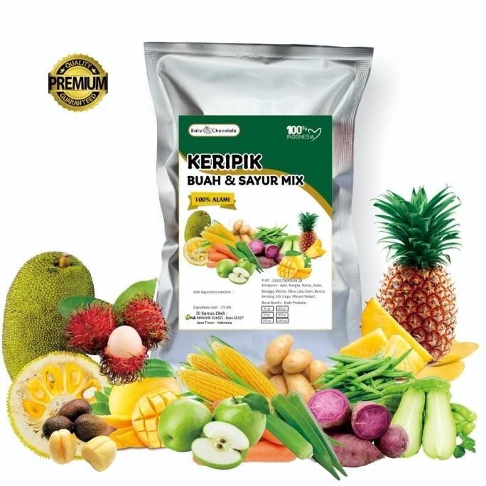 

Keripik Buah Dan Sayur Mix Premium 200 gram - Oleh Oleh Malang