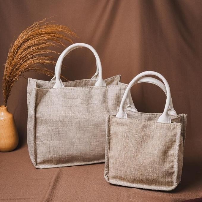 

Tas Goody Bag Kanvas Gift Bag Wedding Souvenir Hampers Lebaran - Tote Jemimamart_